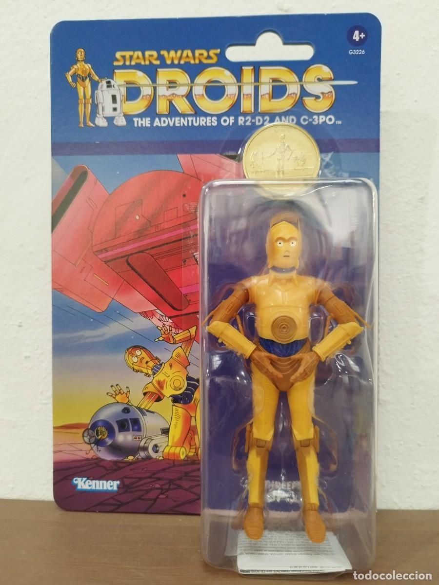 Figures and Dolls Star Wars: FIGURA C-3PO (SEE-THREEPIO) - STAR WARS DROIDS THE BLACK SERIES - HASBRO / KENNER (MOC)