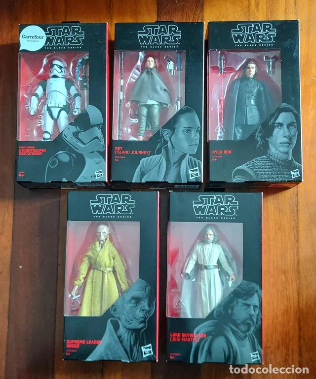 Figuras y mu&ntilde;ecos Star Wars: LOTE 5 STAR WARS THE LAST JEDI FIGURAS BLACK SERIES 6&rdquo;