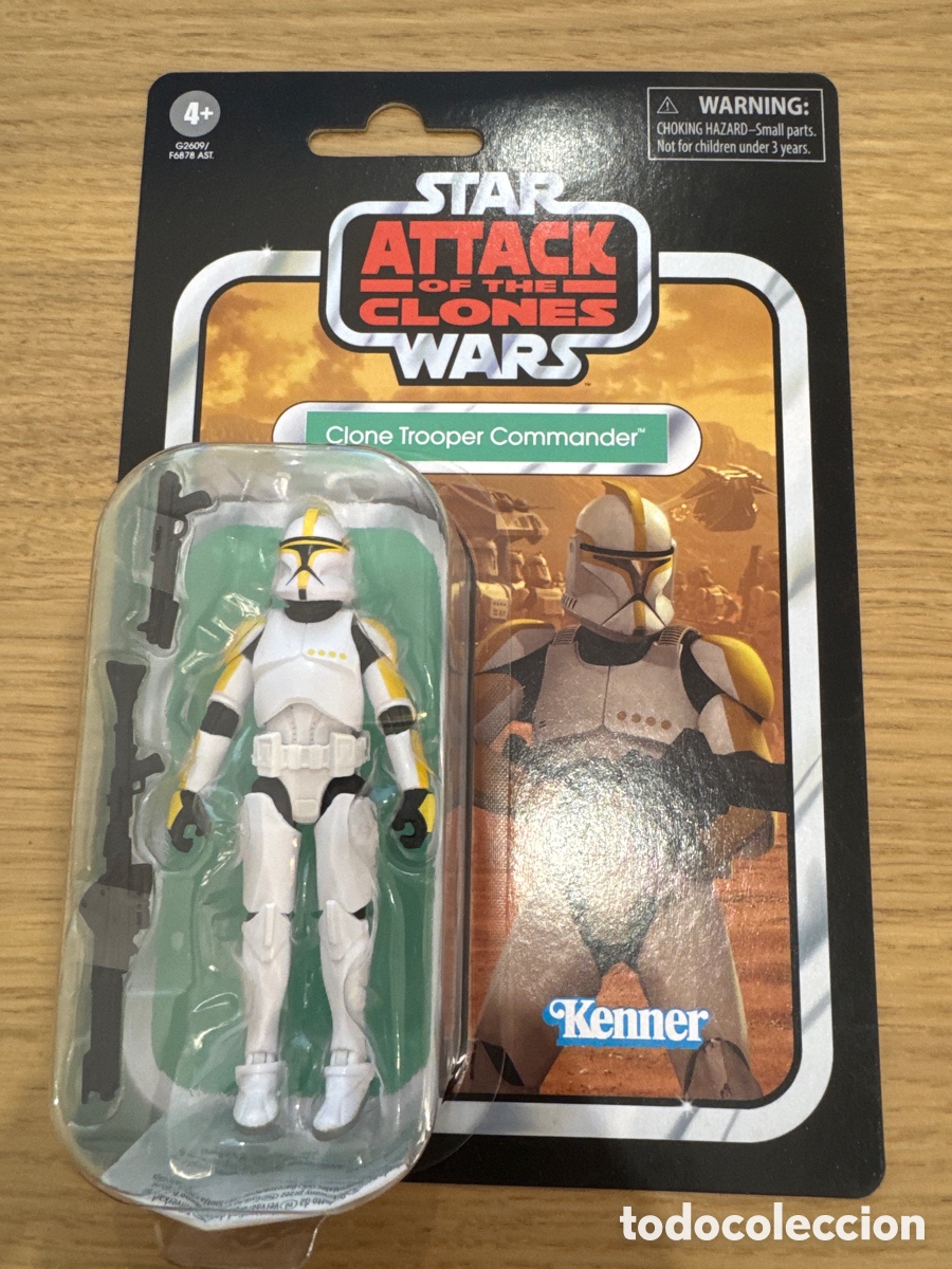 Figuras y mu&ntilde;ecos Star Wars: Figura Clone Trooper Commander Star Wars El Ataque de los Clones Vintage Collection Hasbro (VC 404)