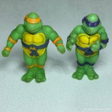 Figuras y Muñecos Tortugas Ninja: LOTE 2 FIGURAS TORTUGAS NINJA - IMANES - MIRAGE STURDIOS - AÑO 1990 - 8 CM. Lote 257404295