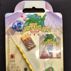 Figuras y Muñecos Tortugas Ninja: TORTUGAS NINJA MATERIAL ESCOLAR DE FEBER AÑO 1991. Lote 392419804