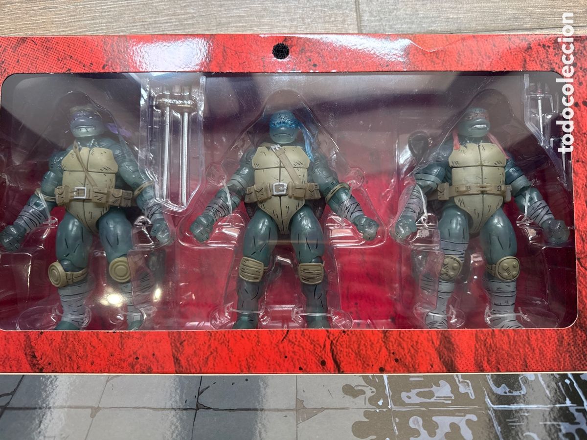 Figuras y Mu&ntilde;ecos Tortugas Ninja: Set 3 Figuras Ghost Brothers Tortugas Ninja El &Uacute;ltimo Ronin Neca