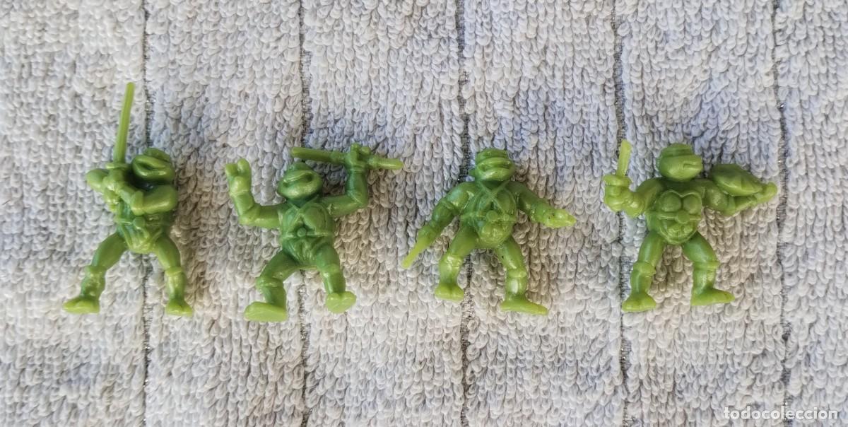 Figurines et Jouets Tortues Ninja: TORTUGAS NINJA. DUNKIN. LAS 4 FIGURAS. NUEVAS, SIN USAR. PERFECTAS
