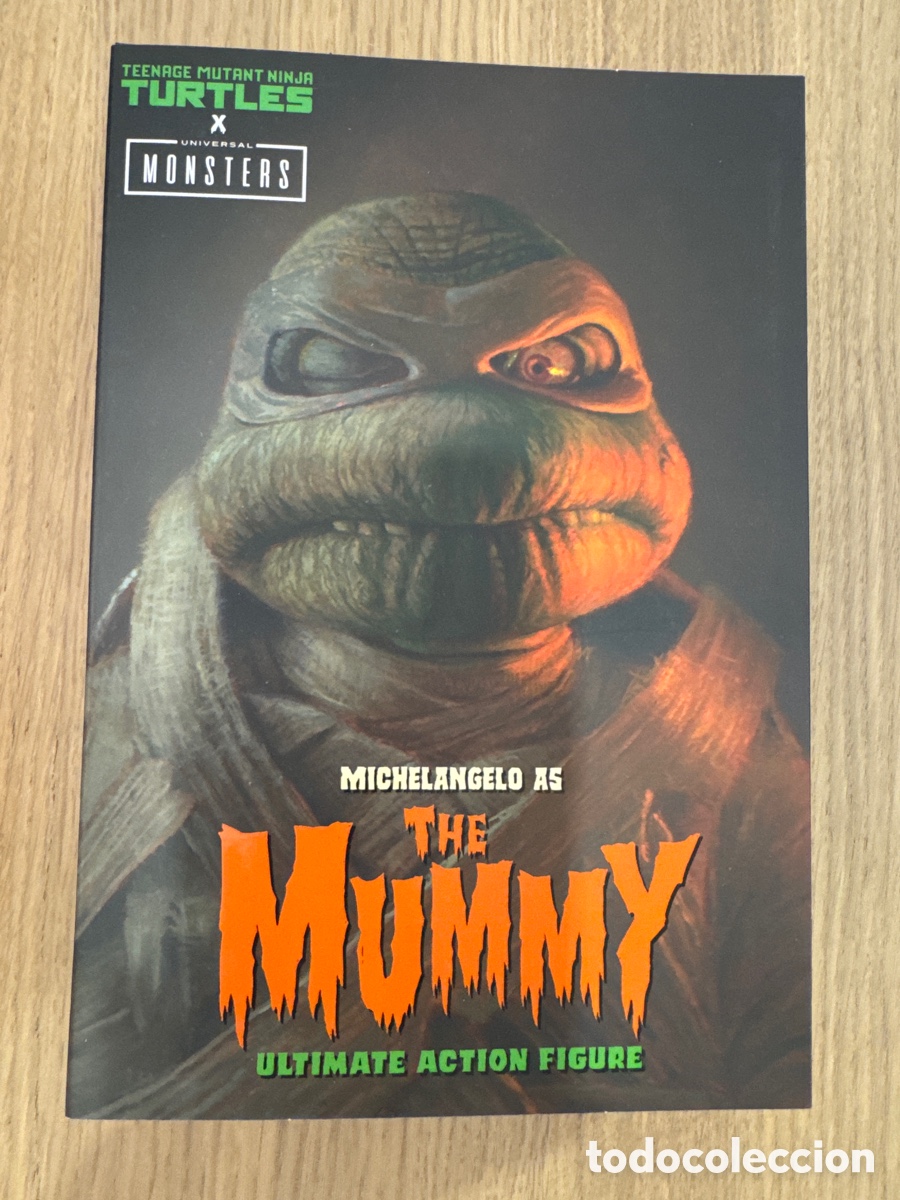 Figuras y Mu&ntilde;ecos Tortugas Ninja: Figura Ultimate Michelangelo La Momia Universal Monsters X TMNT Neca