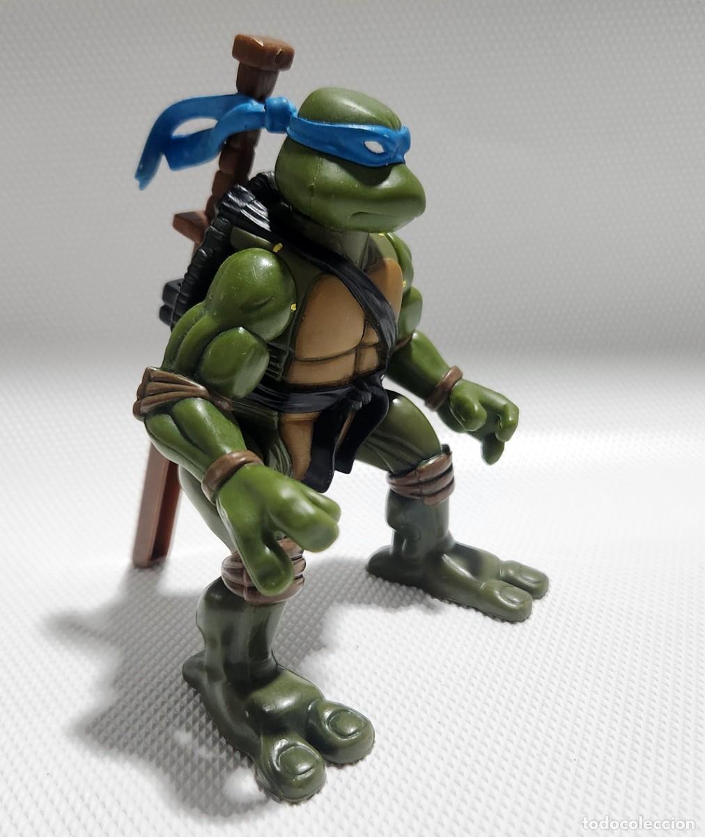 Figuren von Ninja Turtles: Leonardo TMNT Teenage Mutant Ninja Turtles Flipping FUNCIONANDO figura de acci&oacute;n 2004 Playmates