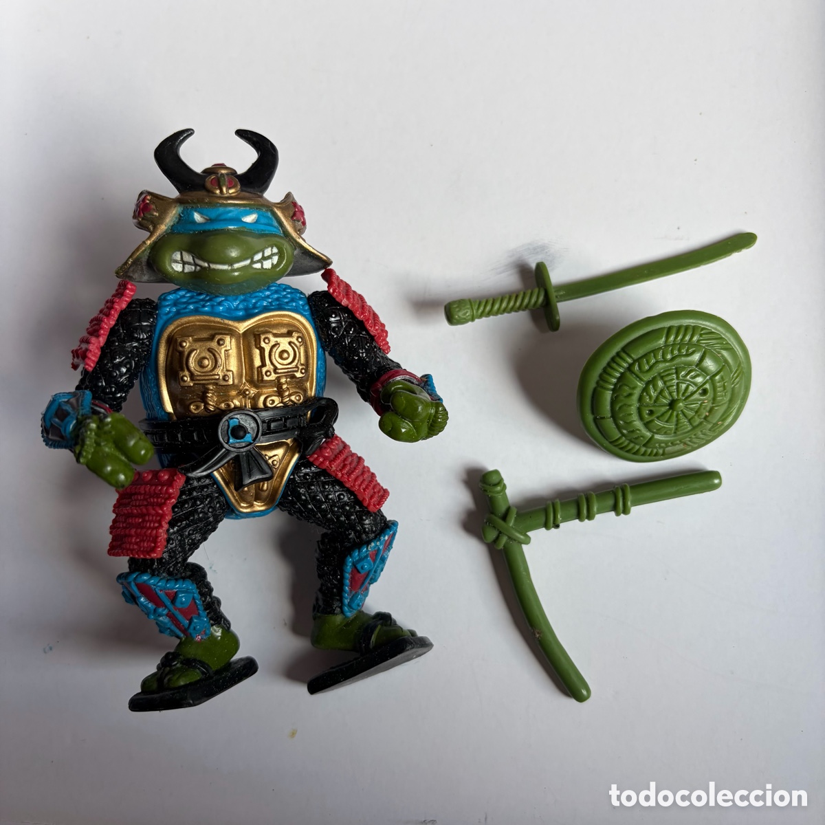 Figuras y mu&ntilde;ecos Tortugas Ninja: Figura mu&ntilde;eco Leo Sewer Samurai 1990 Tortugas Ninja TMNT Mirage Playmates
