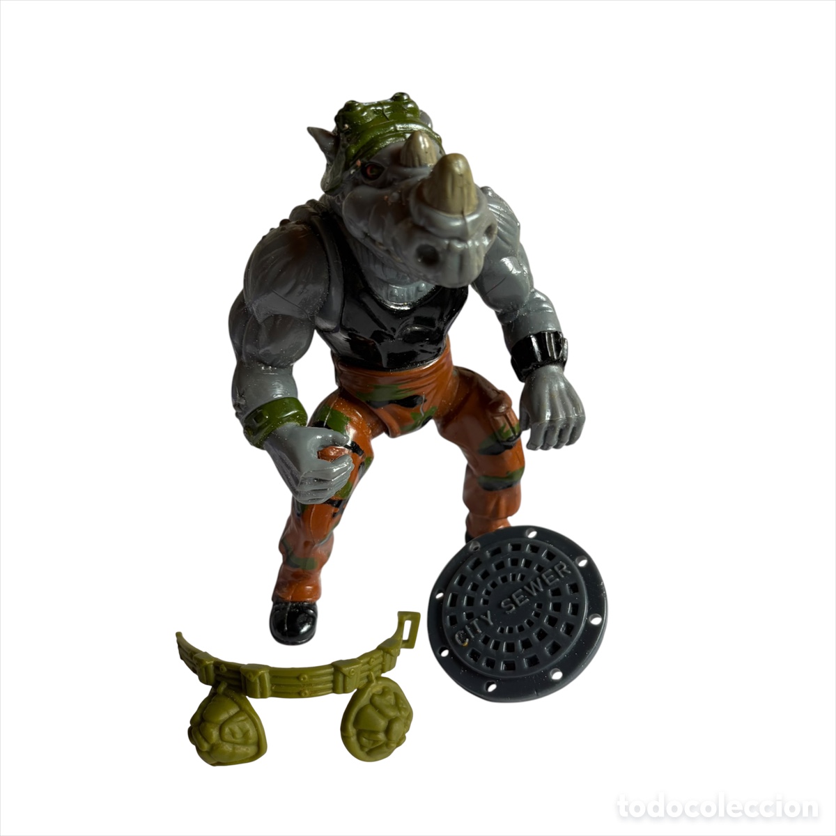 Figuras y mu&ntilde;ecos Tortugas Ninja: mu&ntilde;eco figura Rocksteady de las Tortugas Ninja mutantes Tmnt