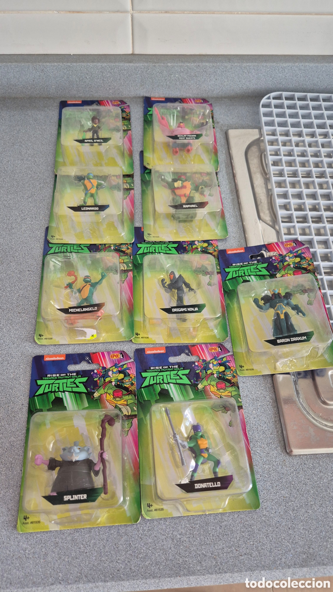 Figuras y mu&ntilde;ecos Tortugas Ninja: Lote 9 mini blister tortugas ninja. Playmates. Varios personajes
