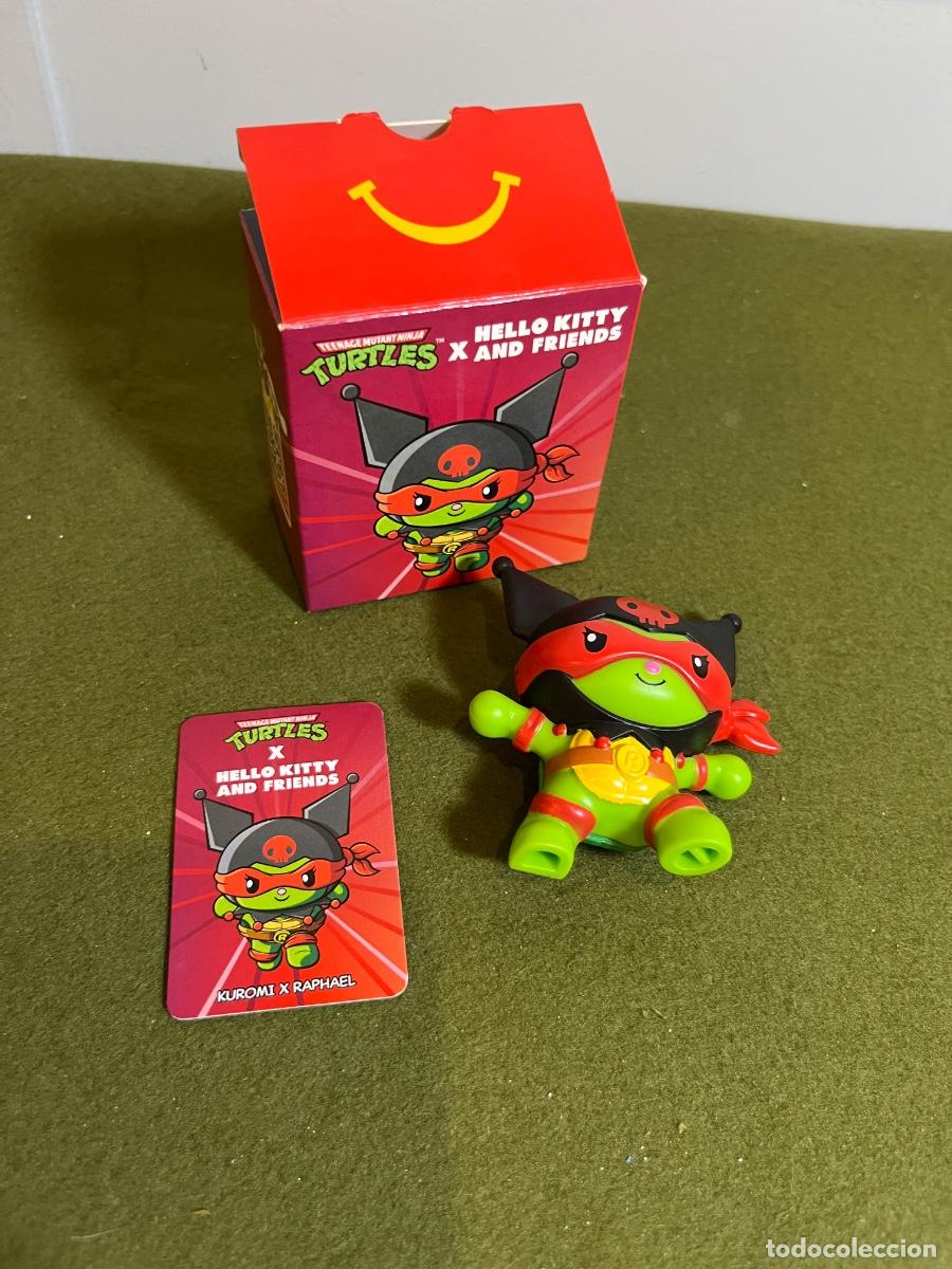 Figures and Dolls Ninja Turtles: McDonald's Happy Meal Kuromi x Raphael Tortugas Ninja Sanrio figura completa con tarjeta y caja