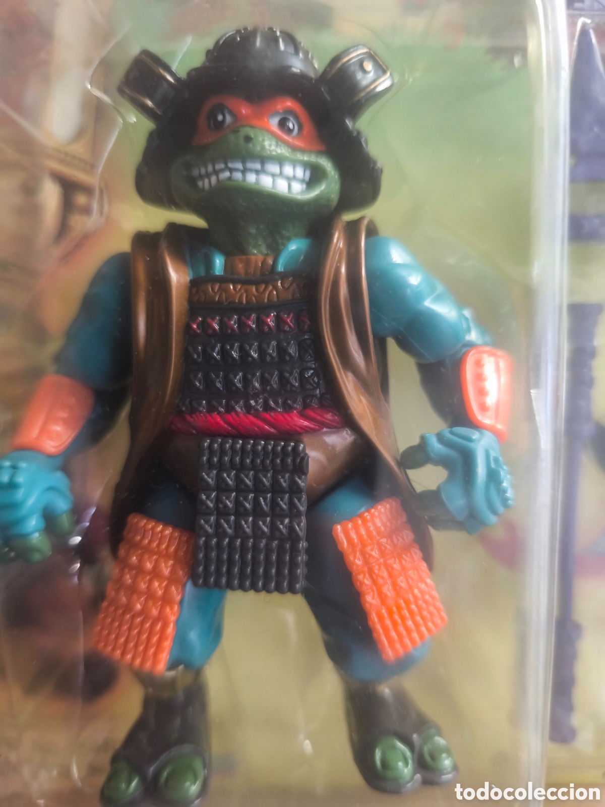 Figuras y mu&ntilde;ecos Tortugas Ninja: Lote Tortugas Ninja Vintage 90s: Samurai Mike (Takara Japan MOC) + 2 Figuras Wild West con Armas