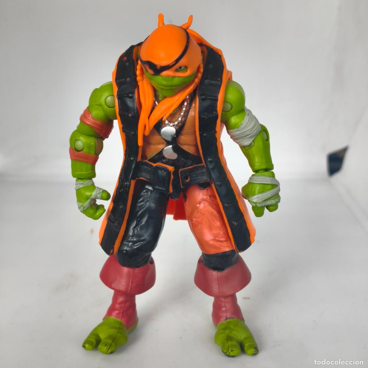 Figuras y mu&ntilde;ecos Tortugas Ninja: FIGURA PIRATA MICHELANGELO TURTLES TORTUGAS NINJA MUTANTES movie pel&iacute;cula