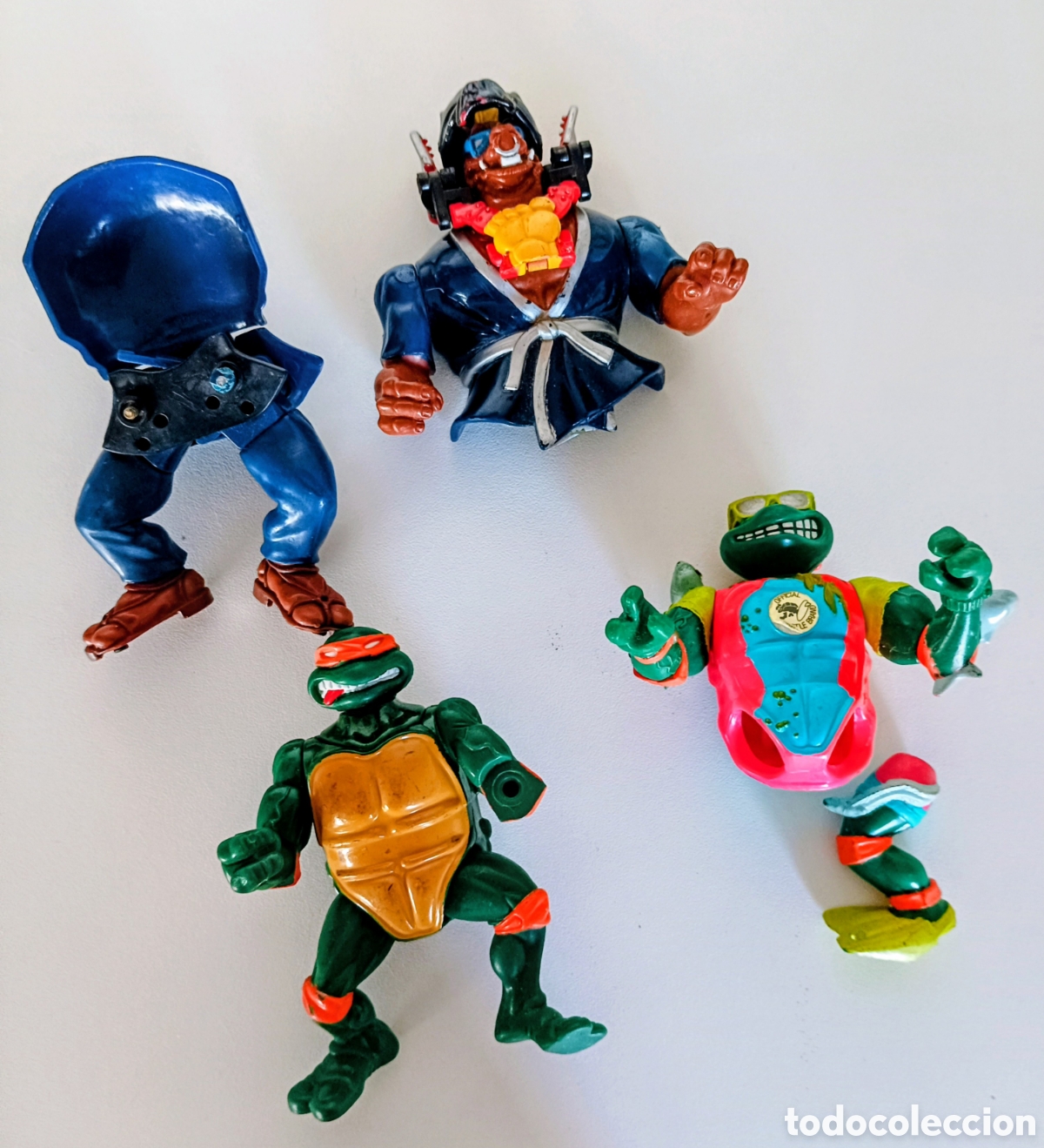 Figuras y mu&ntilde;ecos Tortugas Ninja: 3 figuras Tortugas Ninja - Desguace figuras aut&eacute;nticas a&ntilde;os 90 Vintage