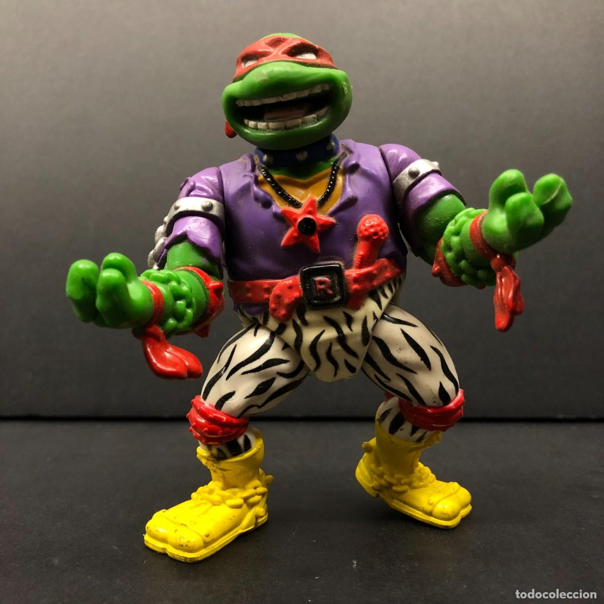 Figuras y mu&ntilde;ecos Tortugas Ninja: FIGURA DE ACCION - HEAVY METAL RAPH - TORTUGAS NINJA - PLAYMATES TOYS - 1991 - 10 X 7,5 CM / 546