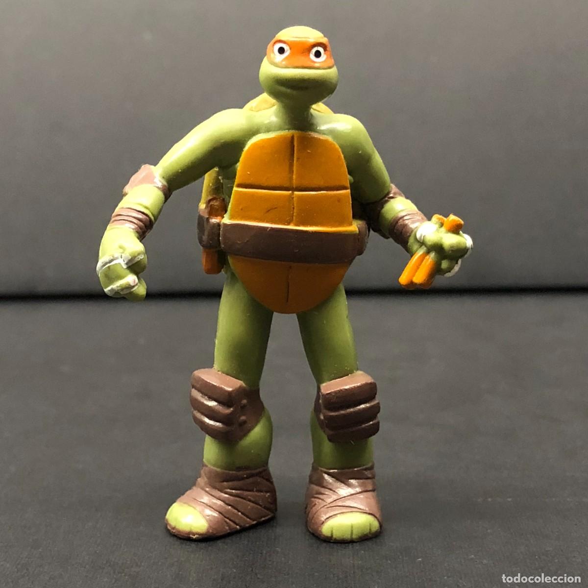 Figuras y mu&ntilde;ecos Tortugas Ninja: FIGURA DE PVC - MICHELANGELO - MIKEY - TORTUGAS NINJA - NICKELODEON - 7 X 5 CM / 595