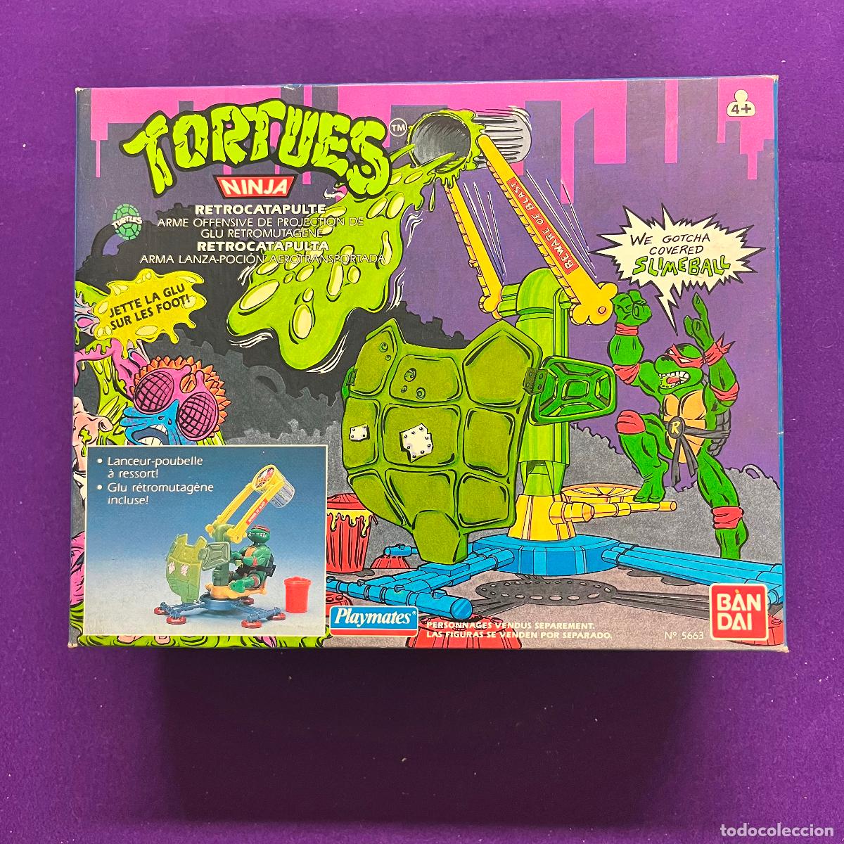 Figuras y mu&ntilde;ecos Tortugas Ninja: TORTUGAS NINJA DE BANDAI. RETROCATAPULTA. CAJA SIN ABRIR. PLAYMATES.