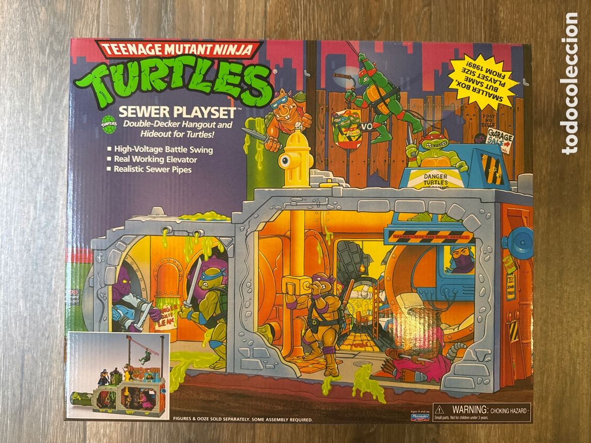 Figuras y mu&ntilde;ecos Tortugas Ninja: Set Tortugas Ninja Alcantarilla Secreta con M&oacute;dulo Mutante (HEO Europa Exclusive) Playmates
