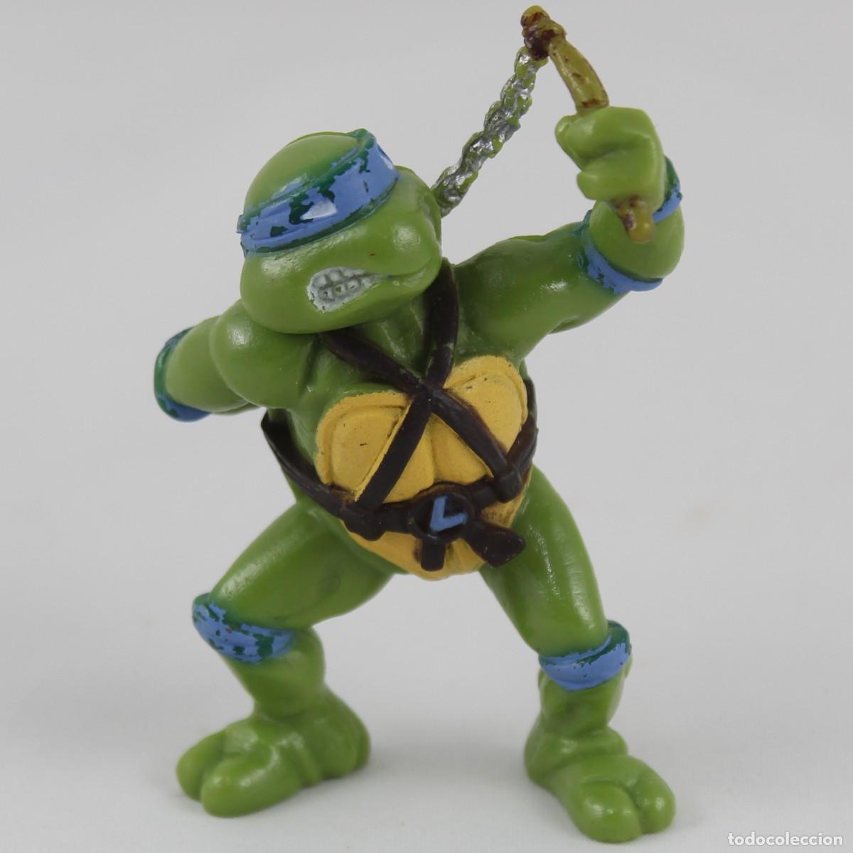 Figuras y mu&ntilde;ecos Tortugas Ninja: Figura Leonardo Tortugas Ninja TMNT PVC Yolanda 1988 Mirage Studios 8cm