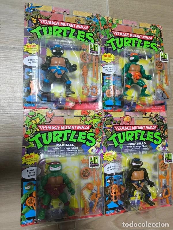Figuras y mu&ntilde;ecos Tortugas Ninja: Pack set 4 figura teenage mutant ninja turtles 40th anniversary playmates