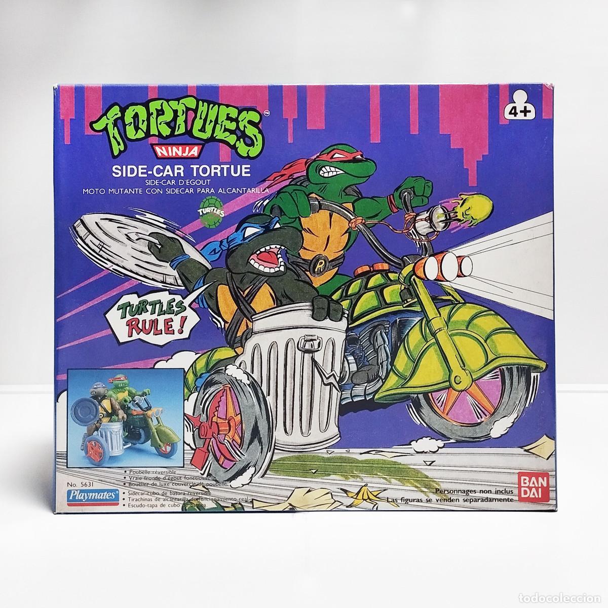 Figure e Bambolotti Tortugas Ninja: TORTUGAS NINJA: SIDE-CAR / TURTLECYCLE - REF. 5631, BAN DAI, PLAYMATES (1989) - NUEVO