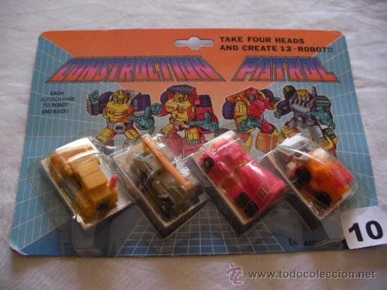 Figuras y mu&ntilde;ecos Transformers: ANTIGUO BLISTER CONSTRUCTION PATROL- TRANSFORMERS - Foto 1