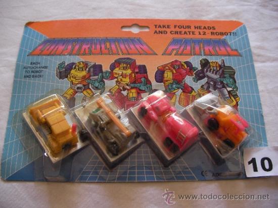 Figuras y mu&ntilde;ecos Transformers: ANTIGUO BLISTER CONSTRUCTION PATROL- TRANSFORMERS - Foto 1