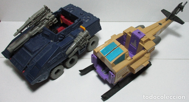 Figuras y mu&ntilde;ecos Transformers: BASE TRANSFORMERS GROUNDSHAKER + SKYHOPPER, MICROMASTER 1989 TAKARA HASBRO - Foto 1