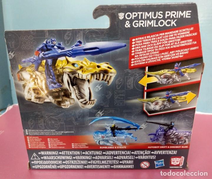 Figuras y mu&ntilde;ecos Transformers: &Oacute;ptimus Prime & Grimlock de Hasbro a&ntilde;o 2014-w - Foto 2