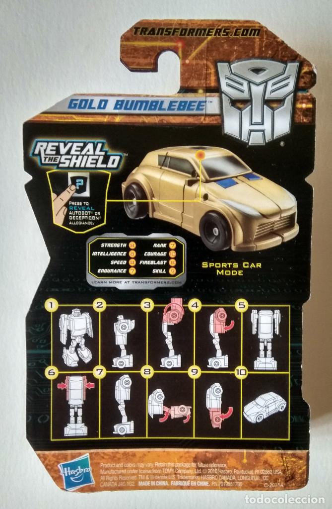 Figuras y mu&ntilde;ecos Transformers: TRANSFORMERS 2010 - GOLD BUMBLEBEE (GOLDBUG) - REVEAL THE SHIELD - NUEVO !! - Foto 2