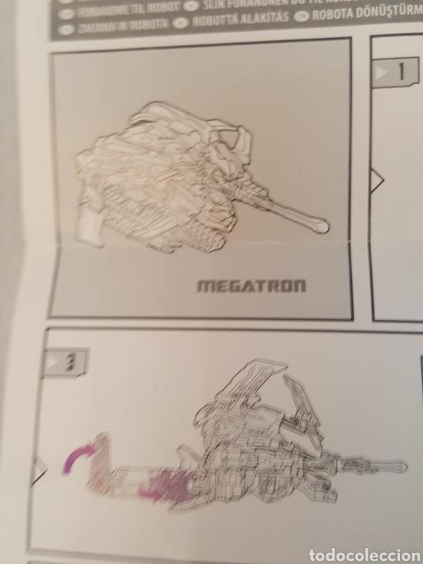 Figuras y mu&ntilde;ecos Transformers: Figura Transformers de 21 cms Megatron Hasbro 2009 con instrucciones - Foto 8