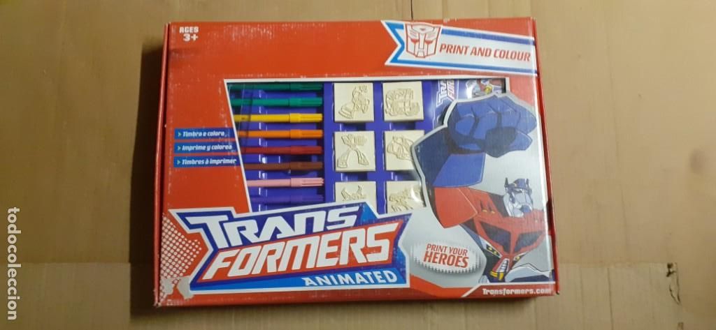 Figuras y mu&ntilde;ecos Transformers: SET TRANSFORMERS PINTA Y COLOREA . HASBRO . NUEVO - Foto 1