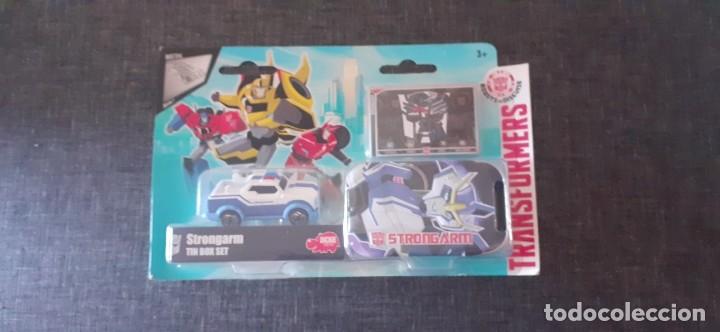 Figuras y mu&ntilde;ecos Transformers: SET TRANSFORMERS STRONGARM TIN BOX SET HASBRO METAL SERIE 1 - Foto 1