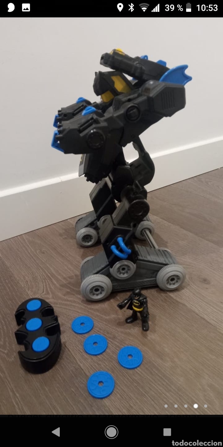 Figuras y mu&ntilde;ecos Transformers: Juguete Robot Transformable en veh&iacute;culo Batman Bat-Robot - Foto 2