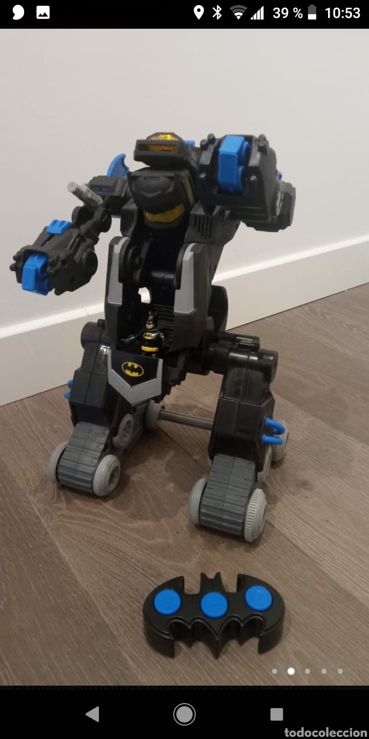 Figuras y mu&ntilde;ecos Transformers: Juguete Robot Transformable en veh&iacute;culo Batman Bat-Robot - Foto 4