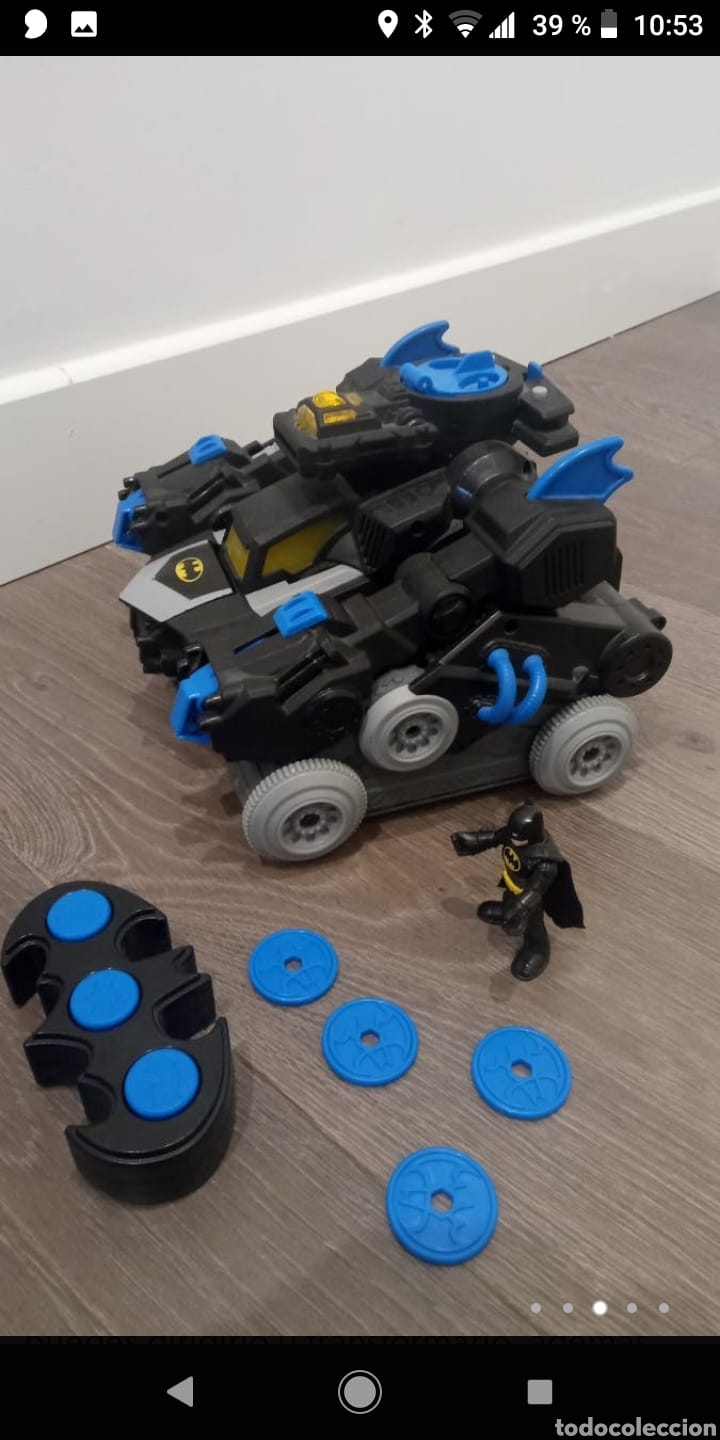 Figuras y mu&ntilde;ecos Transformers: Juguete Robot Transformable en veh&iacute;culo Batman Bat-Robot - Foto 5
