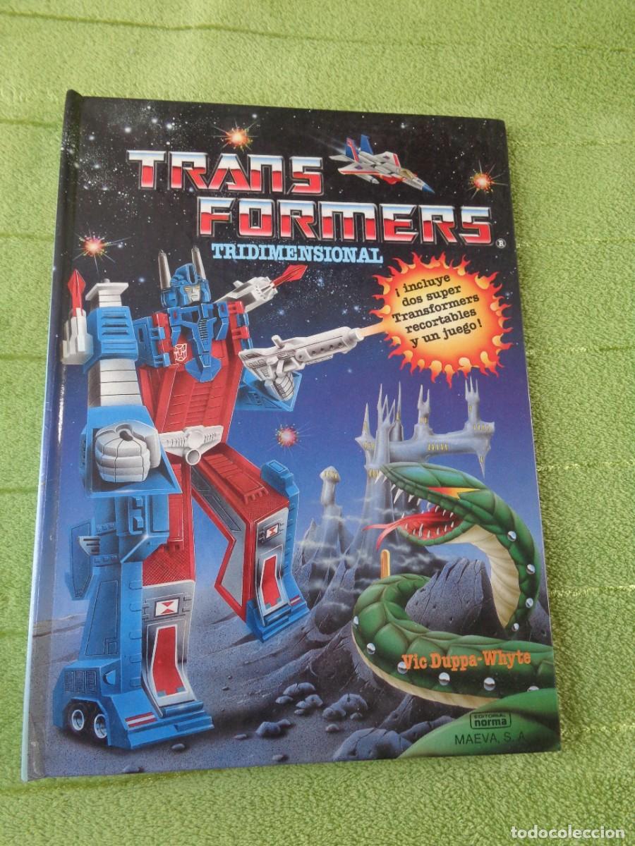 Figuras y mu&ntilde;ecos Transformers: Libro comic de Trans formers - Transformers Tridimensional - Pop up - Editorial Norma 1987 - Foto 1