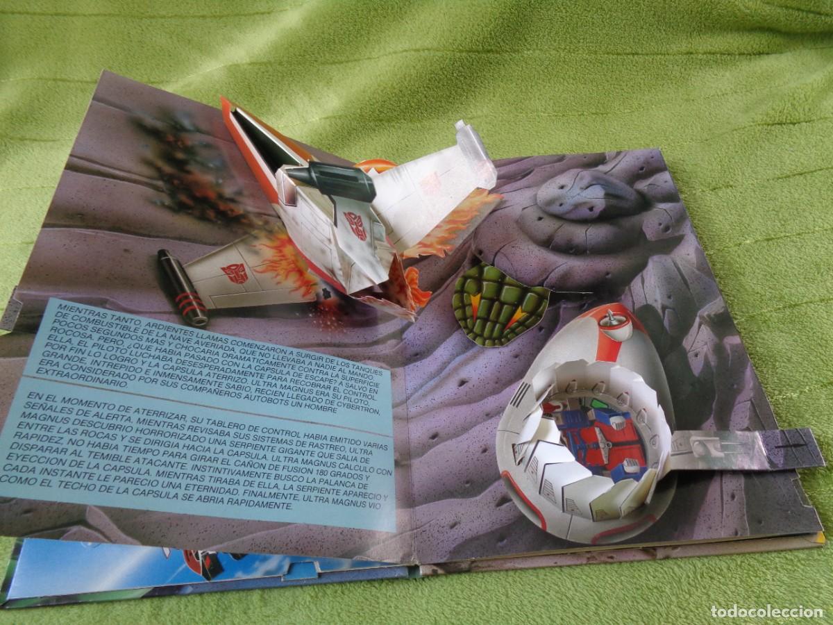 Figuras y mu&ntilde;ecos Transformers: Libro comic de Trans formers - Transformers Tridimensional - Pop up - Editorial Norma 1987 - Foto 4
