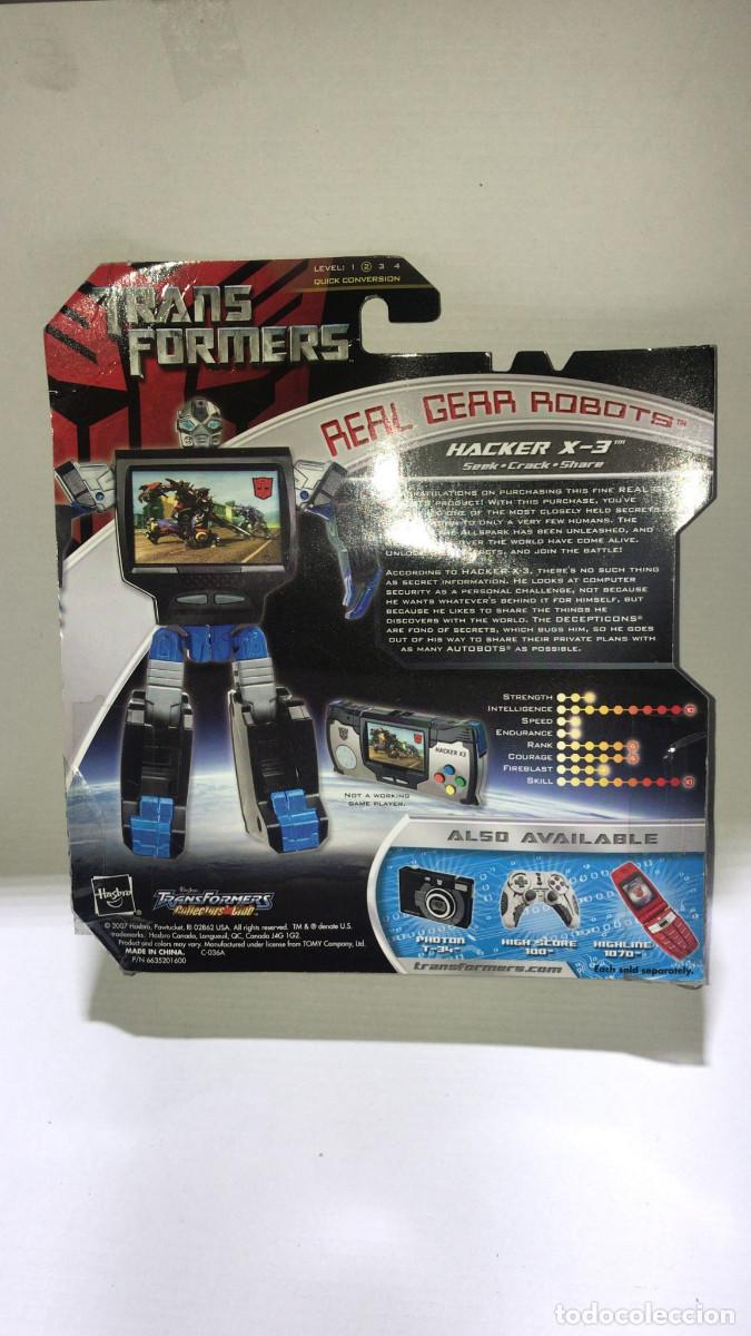 Figuras y mu&ntilde;ecos Transformers: TRANSFORMERS REAL GEAR ROBOTS&nbsp;&ndash;&nbsp;HACKER X-3 NUEVO EN BLISTER - Foto 2