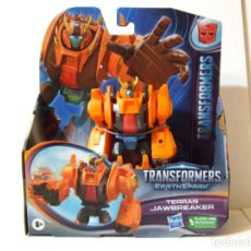 Figuras y Muñecos Transformers: FIGURA TERRAN JAWBREAKER 12,5 CM. - TRANSFORMERS EARTHSPARK HASBRO 2023 ROBOT WARRIOR CLASS NARANJA