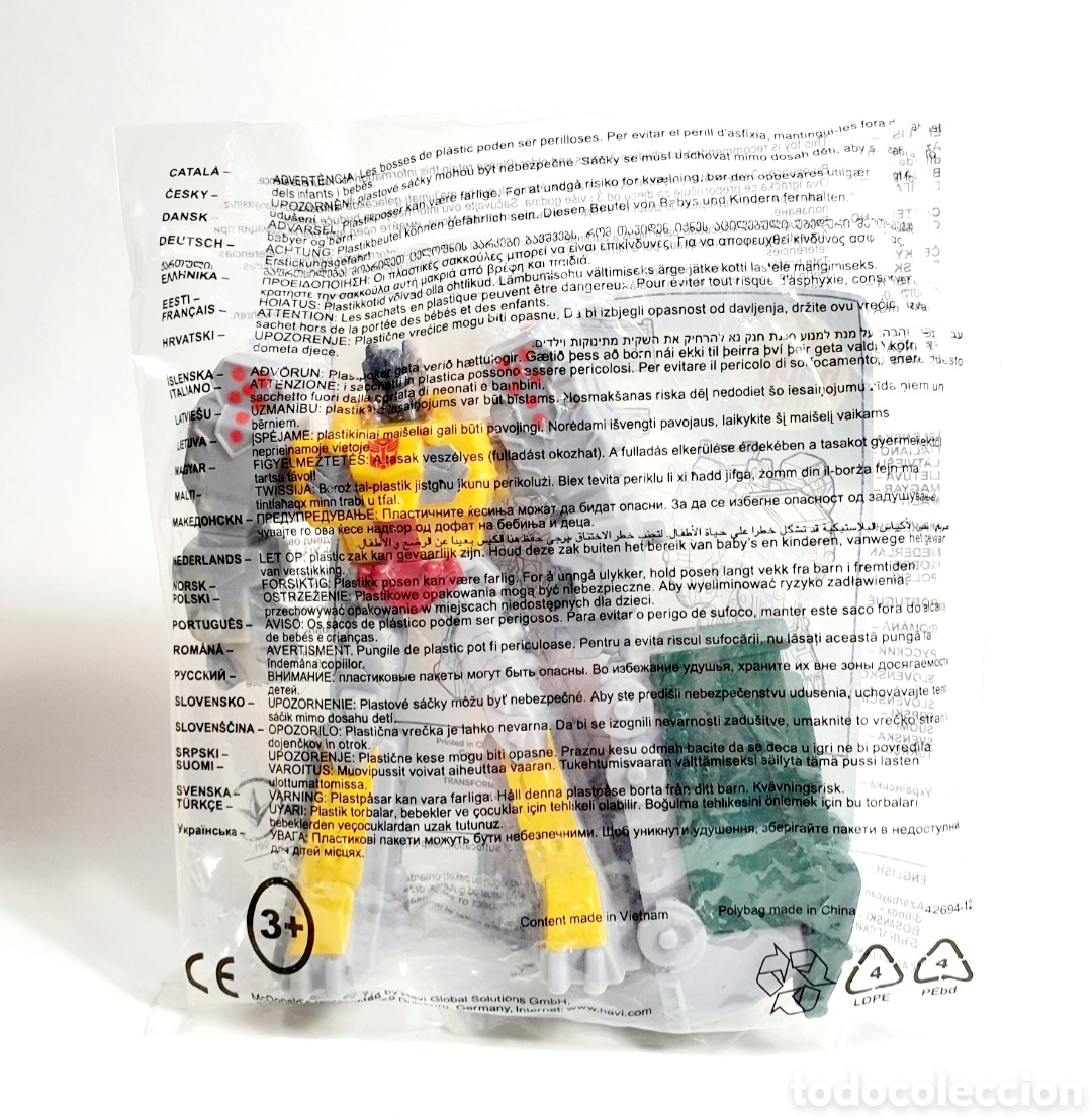 Figuras y mu&ntilde;ecos Transformers: FIGURA TRANSFORMERS MCDONALDS PREMIUM - Foto 1
