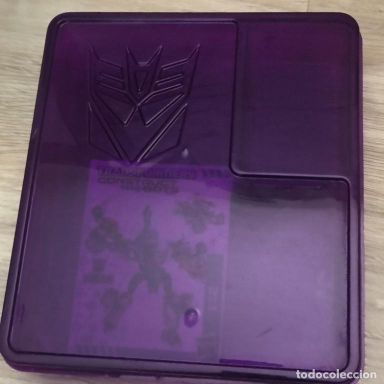 Figuras y mu&ntilde;ecos Transformers: CAJA PLASTICO TRANSFORMERS DECEPTICONS CONSTRUCT BOTS MEGATRON CON MANUAL HASBRO - Foto 1