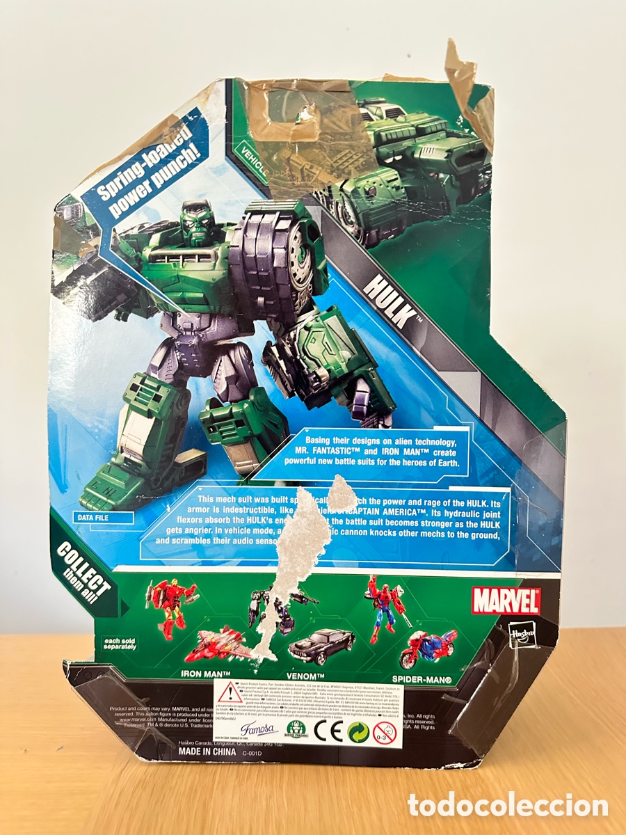 Figuras y mu&ntilde;ecos Transformers: Marvel figura Transformers Hulk nuevo - Foto 2