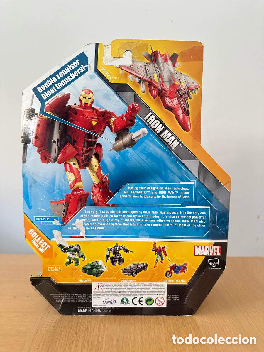 Figuras y mu&ntilde;ecos Transformers: Marvel figura Transformers Iron Man nuevo - Foto 2