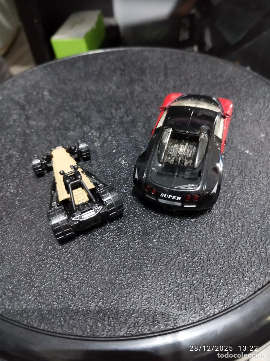 Figuras y mu&ntilde;ecos Transformers: 2 Coches de Metal bugatti veyron y buggy - Foto 2