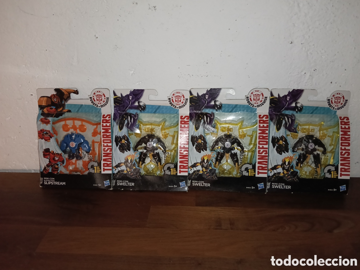 Figuras y mu&ntilde;ecos Transformers: Lote 4 mini-con transformers - Foto 1