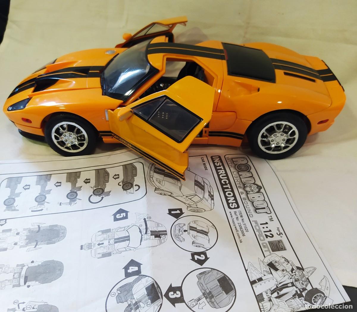 Figuras y mu&ntilde;ecos Transformers: ROADBOT FORD GT 1:12 CON MANUAL - Foto 5