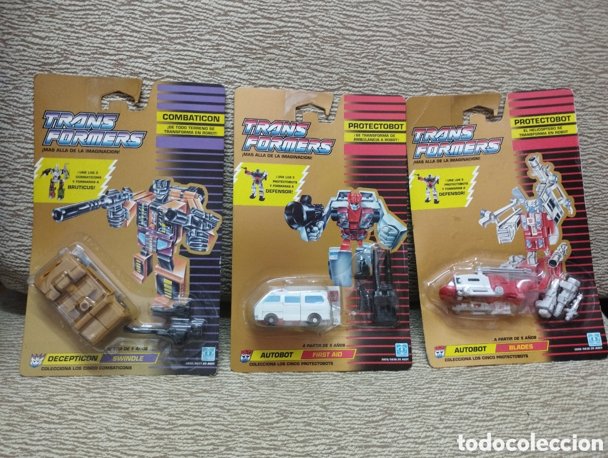 Figuras y Mu&ntilde;ecos Transformers: LOTE TRANSFORMERS VERSION ESPA&Ntilde;OLA BLADES HASBRO NUEVOS BATTLE BEAST VINTAGE