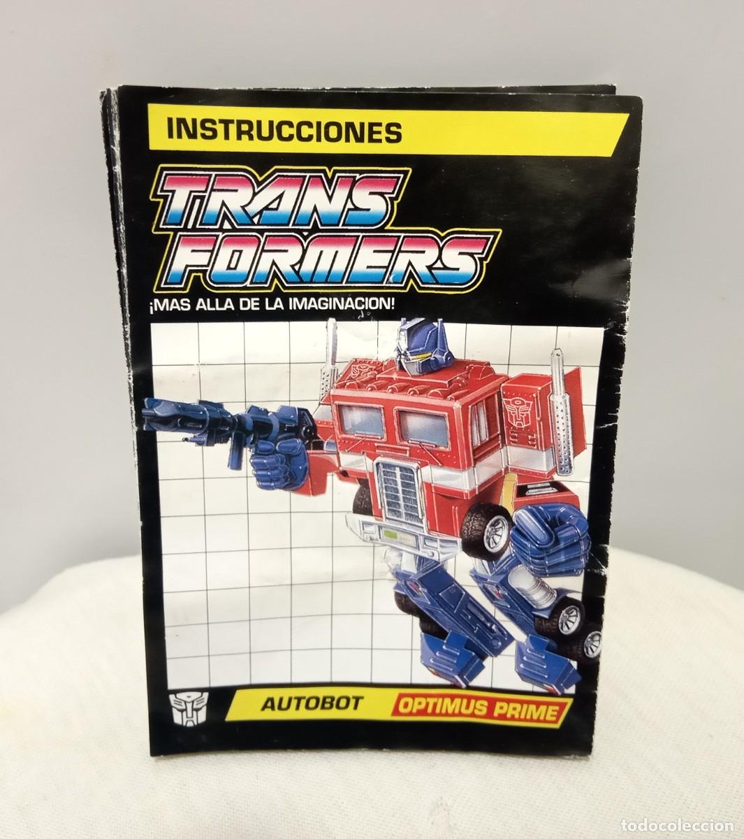 Figuras y Mu&ntilde;ecos Transformers: INSTRUCCIONES MU&Ntilde;ECO FIGURA TRANSFORMERS OPTIMUS PRIME 1990 MB ESPA&Ntilde;A CAJA DORADA GOLD BOX ESPA&Ntilde;OL