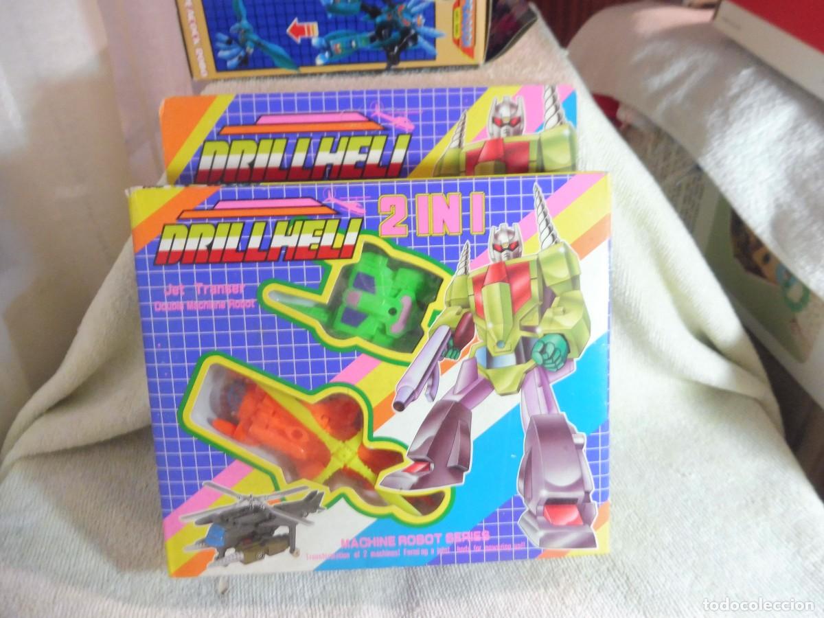 Figuras y Mu&ntilde;ecos Transformers: 2 in 1 Drillheli machine robot series Jet Transer WH-8647, made in Taiwan