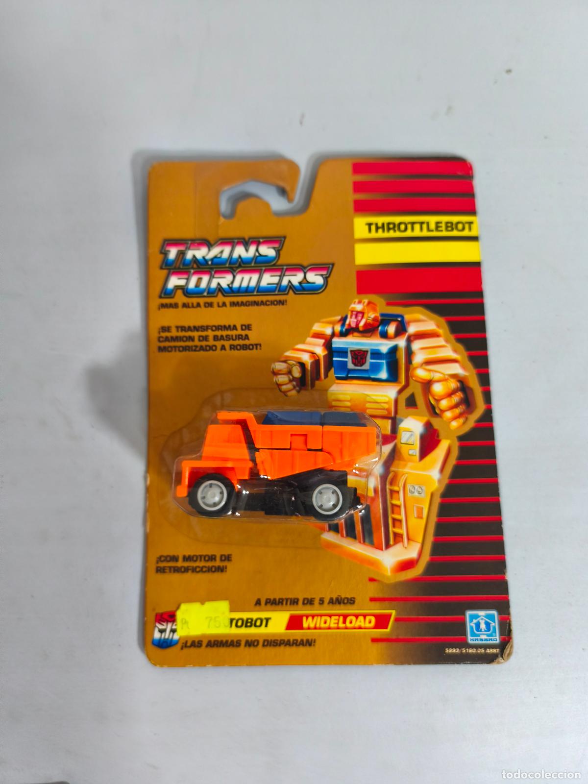 Figuren von Transformers: TRANSFORMERS AUTOBOT THROTTLEBOT, WIDELOAD, A&Ntilde;O 1990, HASBRO, EN BLISTER. CC
