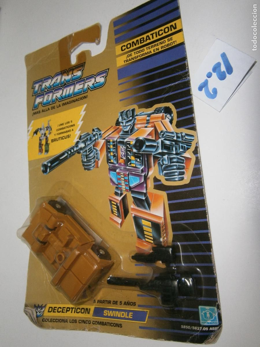 Figures and Dolls Transformers: ANTIGUO TRANSFORMERS COMBATICON NUEVO DE TIENDA EN SU BLISTER